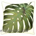 Rightside Design I Sea Life Coastal Monstera Palm and Lizard Outdoor Sunbrella Throw Pillow RLP1189